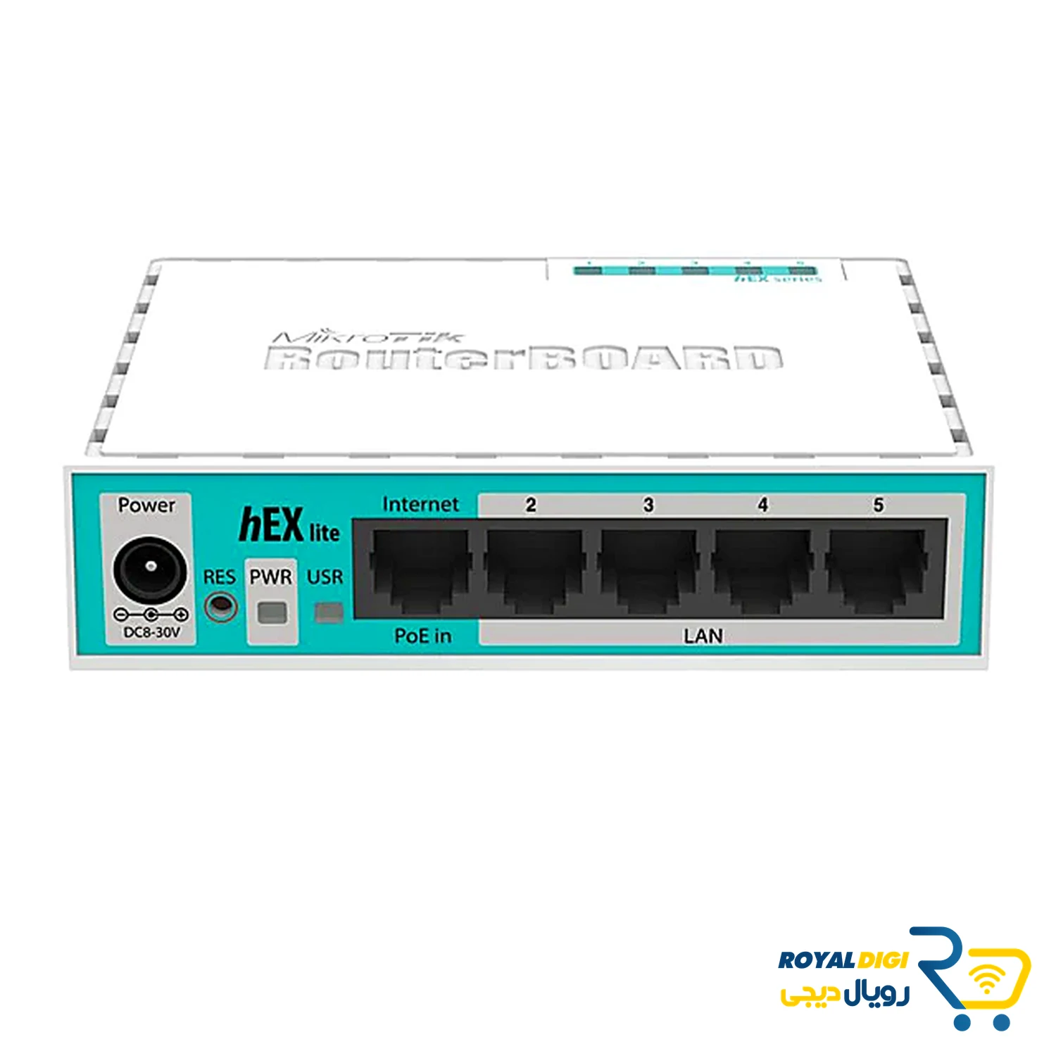 mikrotik-hex-lite-rb750r2-1 روتر میکروتیک MikroTik hEX lite مدل RB750r2 (آکبند) - تصویر 1